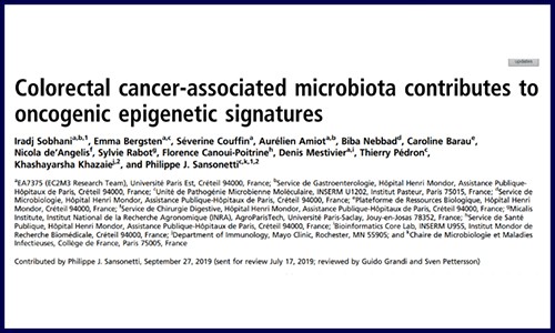 多組學研究 | 結(jié)直腸癌相關(guān)微生物群可導(dǎo)致表觀遺傳修飾改變