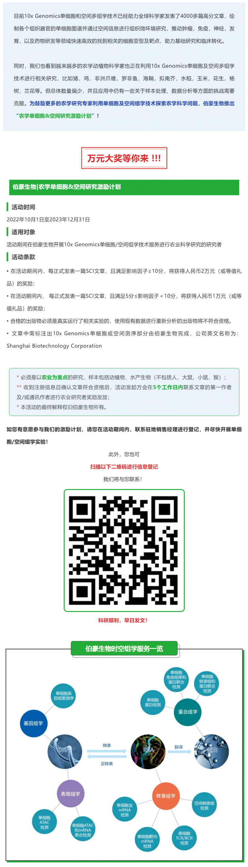 農(nóng)學(xué)單細(xì)胞 & 空間研究激勵(lì)計(jì)劃 -- 萬(wàn)元大獎(jiǎng)等你來(lái)！