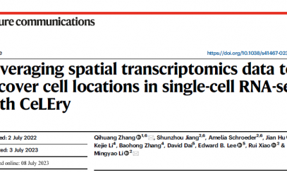 基于空間轉(zhuǎn)錄組學(xué)數(shù)據(jù)并通過 CeLEry 恢復(fù) scRNA-seq 數(shù)據(jù)中的細(xì)胞位置