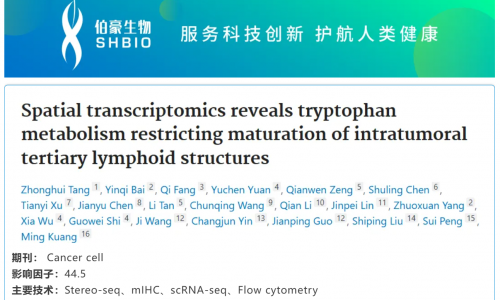 文獻解讀 | 空間轉(zhuǎn)錄組學揭示色氨酸代謝調(diào)控瘤內(nèi)三級淋巴結(jié)構(gòu)的成熟