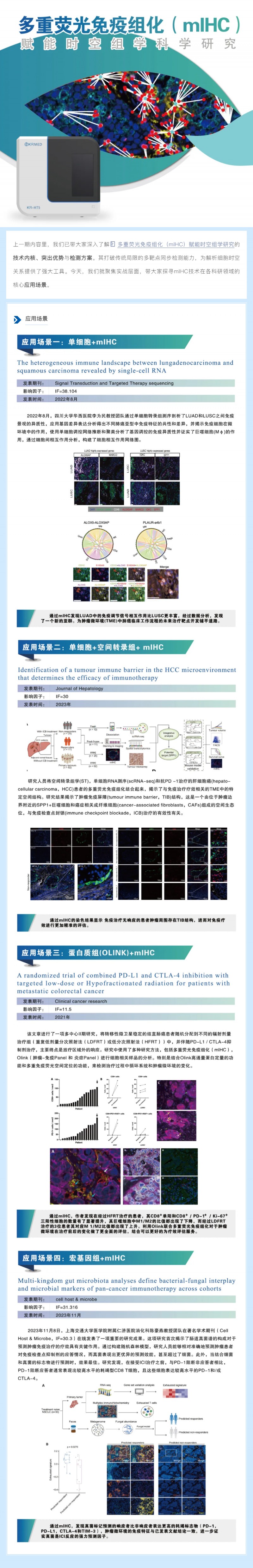 多重?zé)晒饷庖呓M化（mIHC) 賦能時(shí)空組學(xué)科學(xué)研究核心應(yīng)用場(chǎng)景