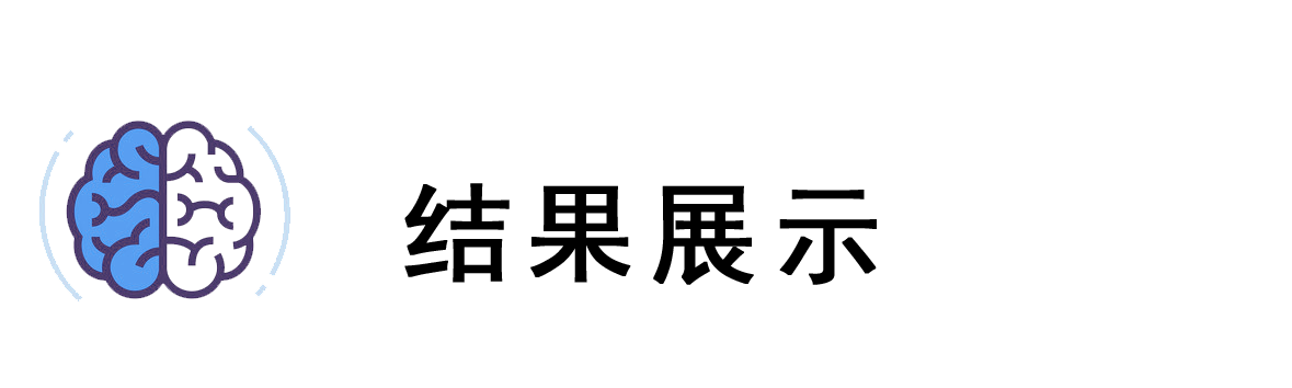結(jié)果展示